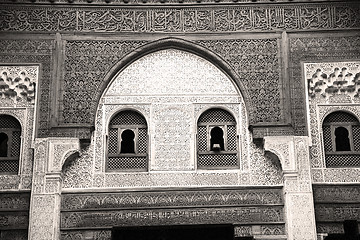 Image showing moroccan old wall and brick in antique city