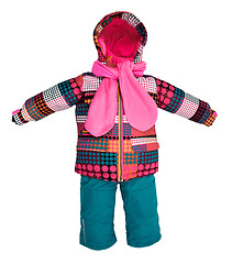 Image showing Childrens snowsuit fall