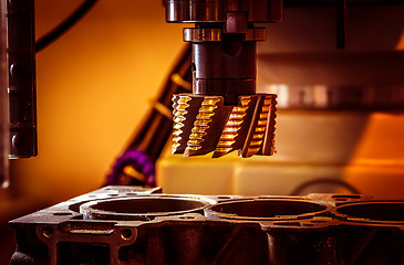 Image showing Metalworking CNC milling machine.