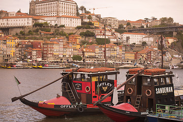 Image showing EUROPE PORTUGAL PORTO RIBEIRA OLD TOWN DOURO RIVER