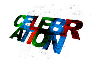 Image showing Holiday concept: Celebration on Digital background