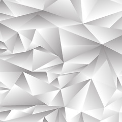 Image showing Abstract Grey Polygonal Background