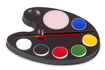 Image showing Palette of Colours