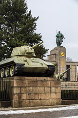 Image showing Russian tank of the WWII 