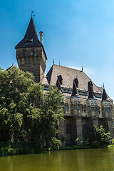 Image showing The Vajdahunyad castle, Budapest main city park