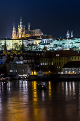 Image showing gothic Castle with Charles Bridge