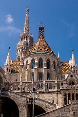 Image showing Eurtopa, Hungary, Budapest, Fishermen\'s Bastion. One of the land