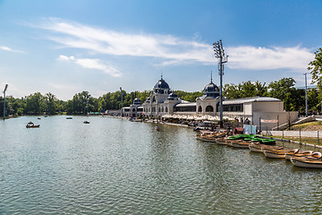 Image showing The newly renovated Skating rink (now as lake) in the Main city 