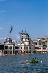 Image showing The newly renovated Skating rink (now as lake) in the Main city 