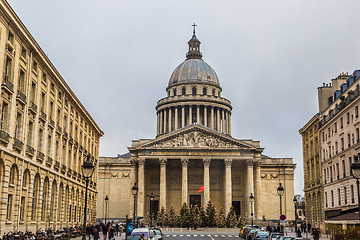 Image showing View of Pantheon from place du Pantheon