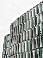 Image showing Modern curvy building glass