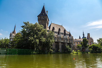 Image showing The Vajdahunyad castle, Budapest main city park