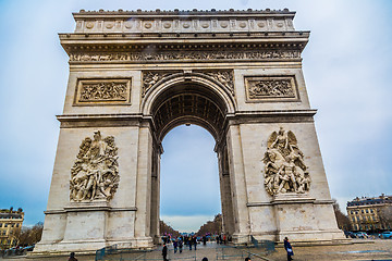 Image showing Arc de Triomphe (Paris, France).