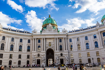 Image showing St. Michael\'s Wing Of Hofburg Imperial Palace. Vienna. Austria.