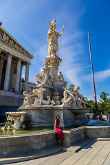 Image showing Austrian Parliament Building, Vienna, Austria