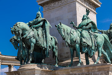 Image showing Heroes square in Budapest,