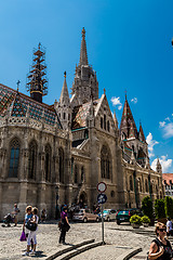 Image showing Matthias Church in Budapest in a sunny day