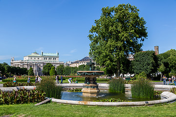 Image showing Beautiful park in Vienna, Austria