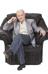 Image showing Thoughtful senior man