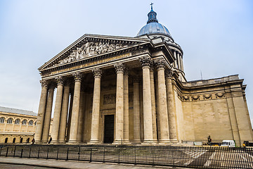 Image showing View of Pantheon from place du Pantheon