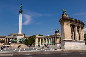 Image showing Heroes square in Budapest,