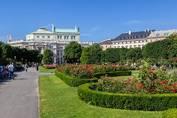 Image showing Beautiful park in Vienna, Austria