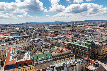 Image showing Panorama of Vienna from St. Stephen\'s Cathedral