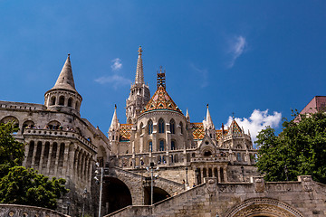 Image showing Eurtopa, Hungary, Budapest, Fishermen\'s Bastion. One of the land