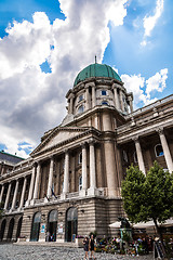 Image showing Budapest, Buda Castle or Royal Palace with horse statue, Hungary