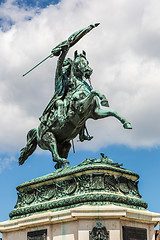 Image showing Eugene of Savoy monument at the Hofburg In vienna.