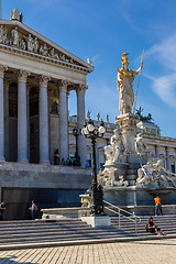 Image showing Austrian Parliament Building, Vienna, Austria