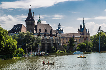 Image showing The Vajdahunyad castle, Budapest main city park