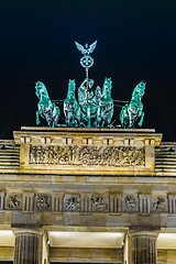 Image showing Brandenburg Gate in Berlin - Germany