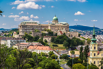 Image showing Budapest Royal Palace morning view.