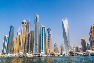 Image showing Dubai Marina cityscape, UAE