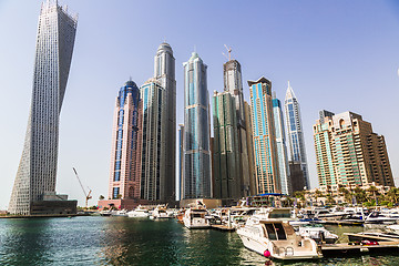 Image showing Dubai Marina cityscape, UAE