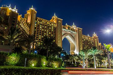 Image showing Atlantis, The Palm Hotel in Dubai, United Arab Emirates