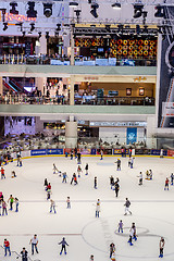 Image showing The ice rink of the Dubai Mall