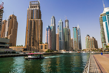 Image showing Dubai Marina cityscape, UAE