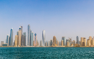 Image showing Dubai Marina cityscape, UAE