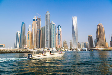 Image showing Dubai Marina cityscape, UAE