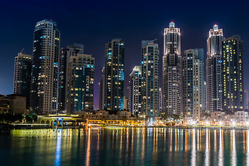 Image showing Dubai downtown. East, United Arab Emirates architecture