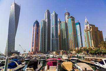 Image showing Dubai Marina cityscape, UAE