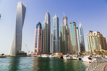 Image showing Dubai Marina cityscape, UAE