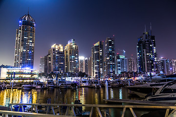 Image showing Dubai Marina cityscape, UAE