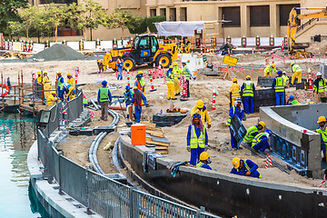 Image showing Male construction worker in Dubai