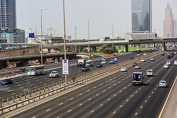 Image showing Dubai Sheikh Zayed Road
