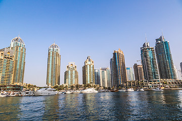 Image showing Dubai Marina cityscape, UAE