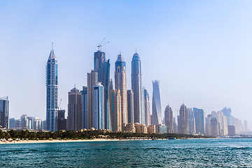 Image showing Dubai Marina cityscape, UAE