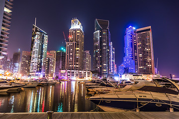 Image showing Dubai Marina cityscape, UAE